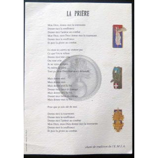 La Prière de l'EMIA chant de tradition