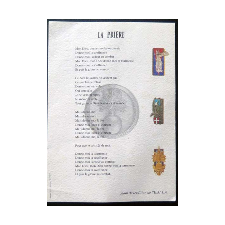 La Prière de l'EMIA chant de tradition