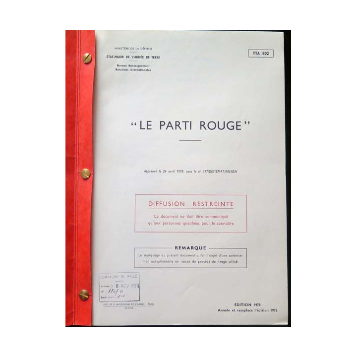 TTA 802 : Le parti rouge 1978