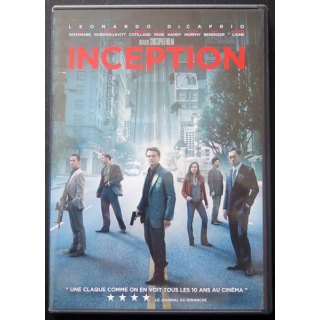 DVD intitulé " Inception " film avec Léonardo Di Caprio