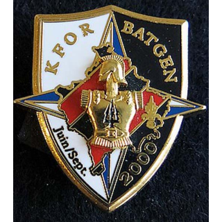 2° régiment du génie KFOR BATGEN 4° mandat LR Paris N° 1279 gravé a dos