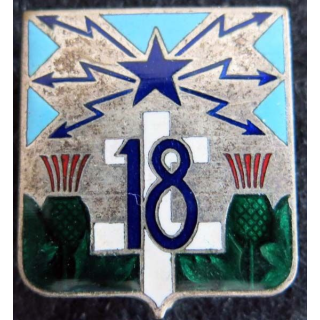 18° régiment de transmissions en émail Drago Paris H. 638 