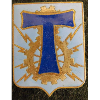 service du matériel des Transmissions en émail  Drago G. 1124