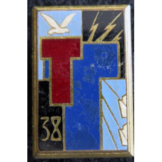 38° régiment de transmissions Drago H.576 en émail 