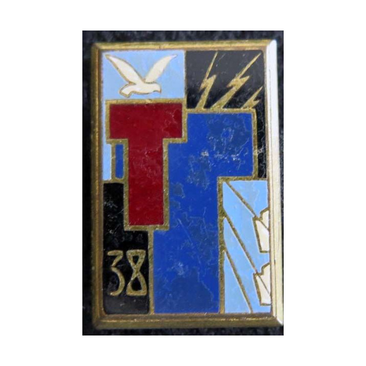 38° régiment de transmissions Drago H.576 en émail 