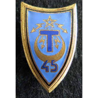 45° régiment de transmissions Drago H. 328 en émail 