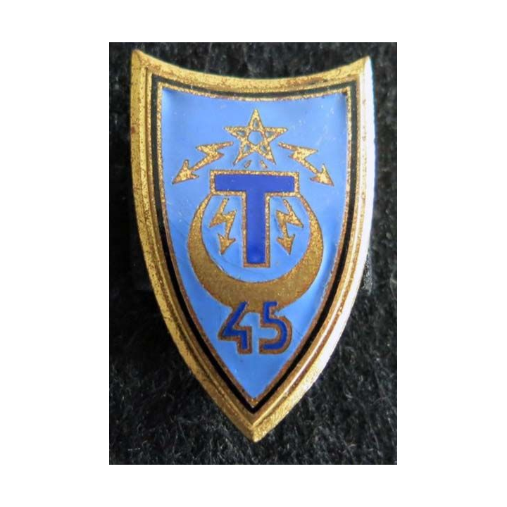 45° régiment de transmissions Drago H. 328 en émail 