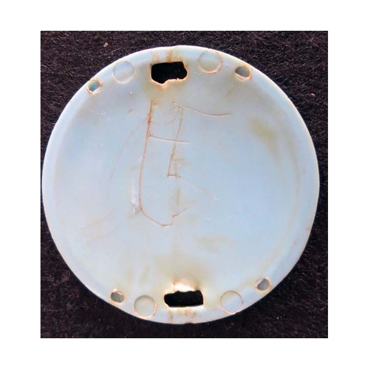 plaquette pour insigne de béret des transmissions de couleur bleu ciel 
