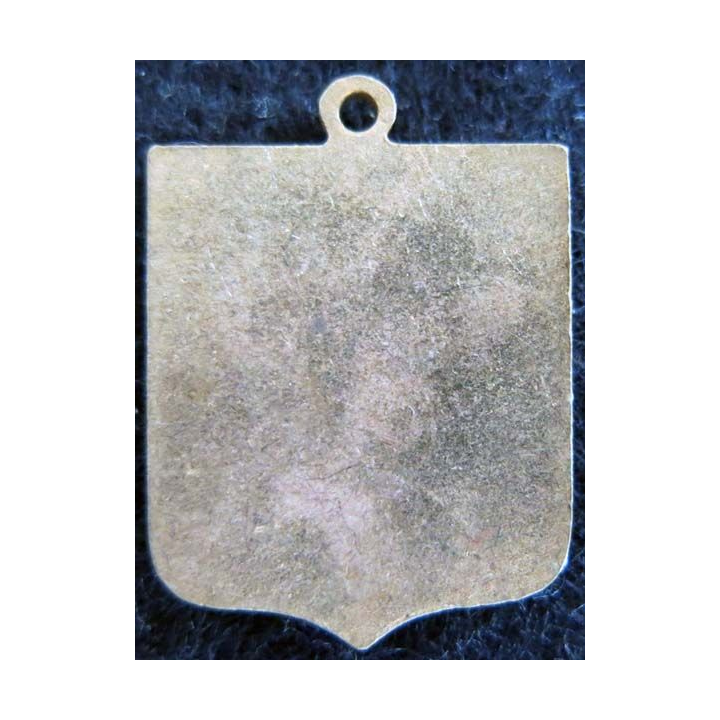 blason en émail de la ville de Loches 22X30 mm avec anneau 