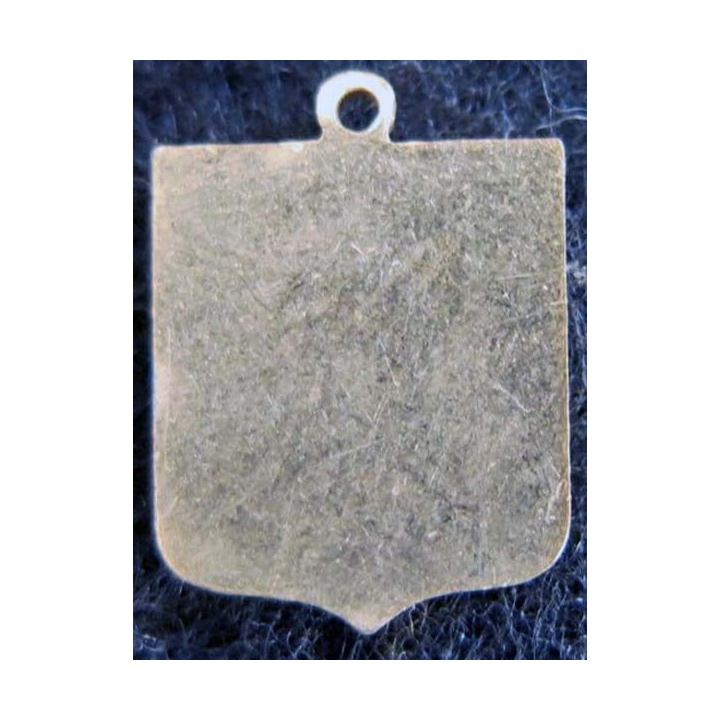  blason en émail bleu de Saint Christophe 22 x 29 mm