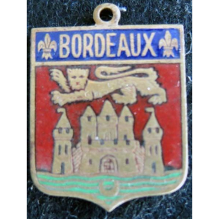 blason en émail de la ville de Bordeaux 22 x 30 mm