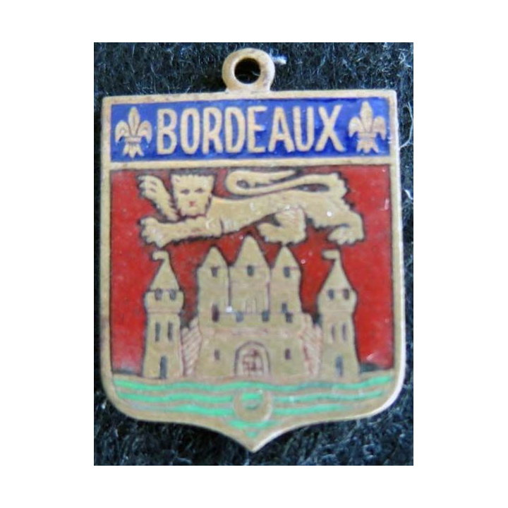 blason en émail de la ville de Bordeaux 22 x 30 mm