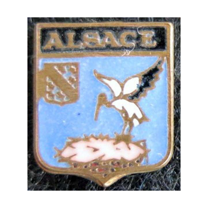  blason en émail de l'Alsace 12 x 14 mm