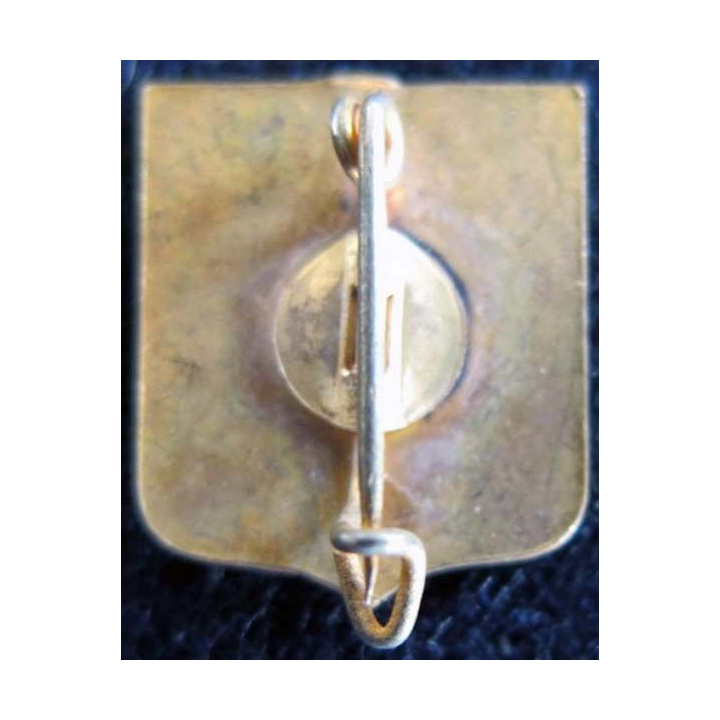 blason en émail de la ville de Font-Romeu 14 x 18 mm épingle