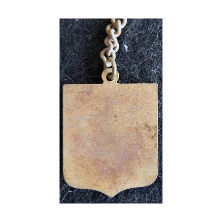 Blason en émail de la ville de Fouras 22 x 30 mm cuivré