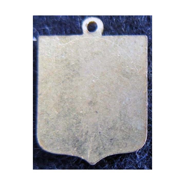 blason en émail de la ville de Fouras 14 x 20 mm doré