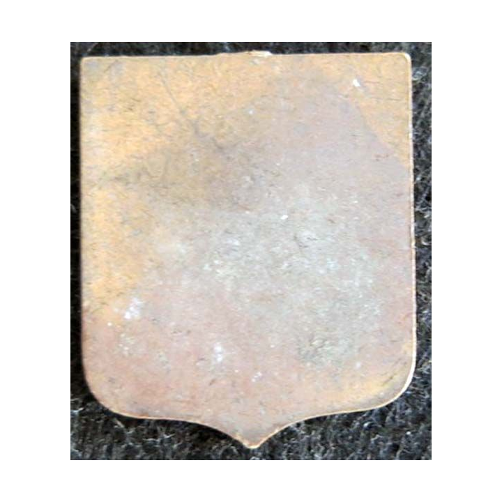 Blason en émail de la ville du Mont St Michel 22 x 27 mm cuivré