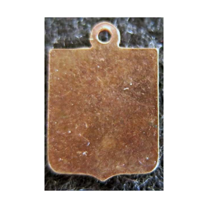 Blason en émail de la ville du Mont St Michel 11 x 16 mm cuivré