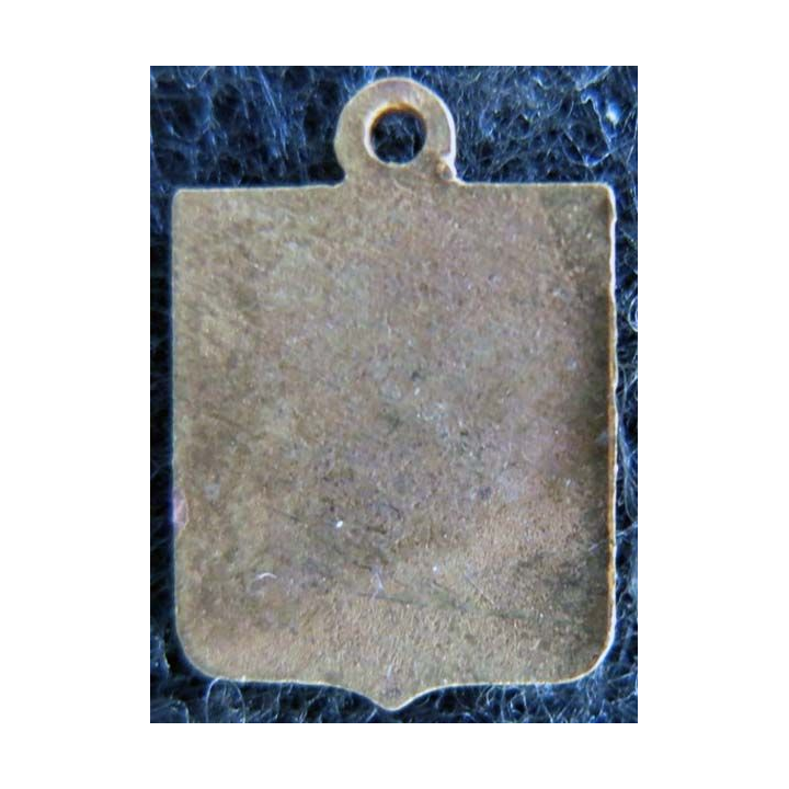 Blason en émail de la ville du Mont St Michel 22 x 30 mm cuivré