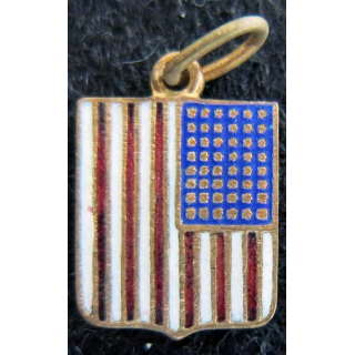 lason en émail des USA 11 x 16 mm anneau maillon