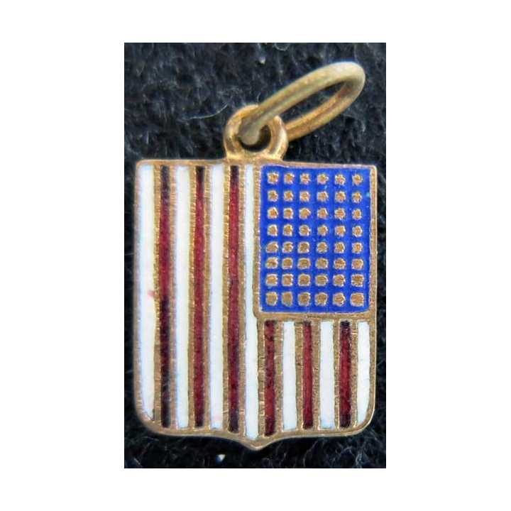 lason en émail des USA 11 x 16 mm anneau maillon
