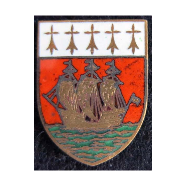blason en émail de la ville de Nantes 23 x 30 mm