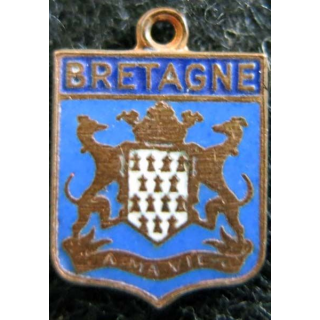 blason en émail de la Bretagne 16 x 11 mm