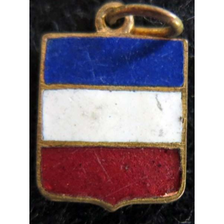 blason en émail de la FRANCE 11 x 16 mm anneau maillon