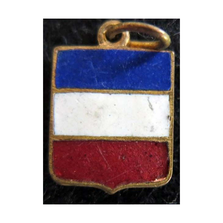 blason en émail de la FRANCE 11 x 16 mm anneau maillon