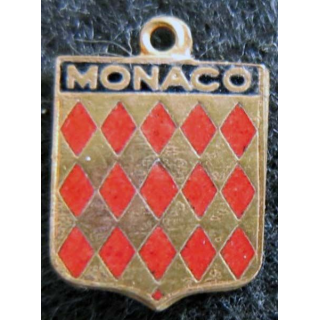 Blason en émail de la Principauté de Monaco 11 x 16 mm
