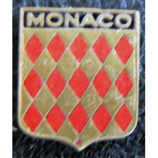 Blason en émail de la Principauté de Monaco 11 x 14 mm