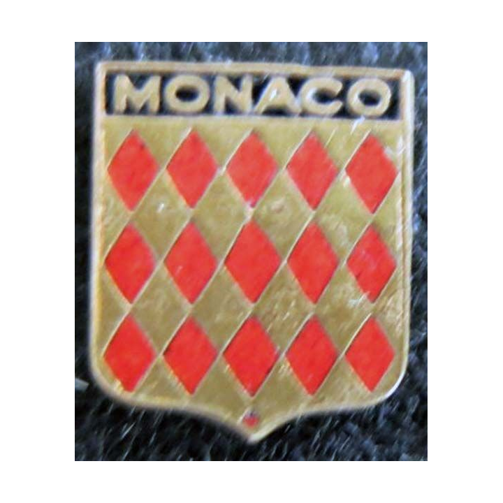 Blason en émail de la Principauté de Monaco 11 x 14 mm