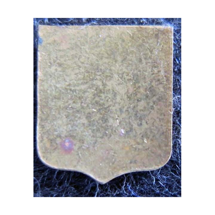 Blason en émail de la ville d'Alençon 11 x 13 mm doré