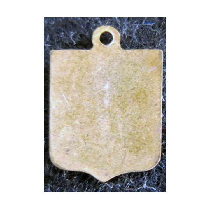 Blason en émail de la ville d'Alençon 11 x 16 mm doré