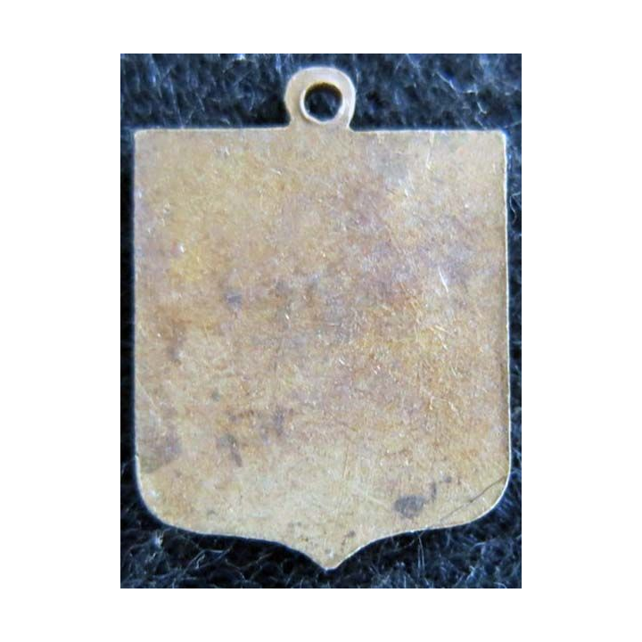 Blason en émail rouge de Saint Christophe 14 x 19 mm