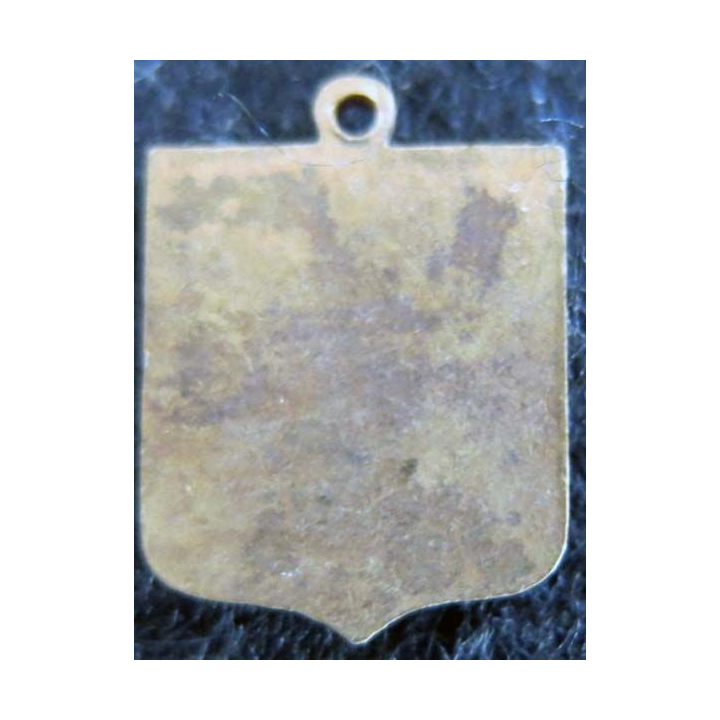Blason en émail bleu de Saint Christophe 14 x 19 mm