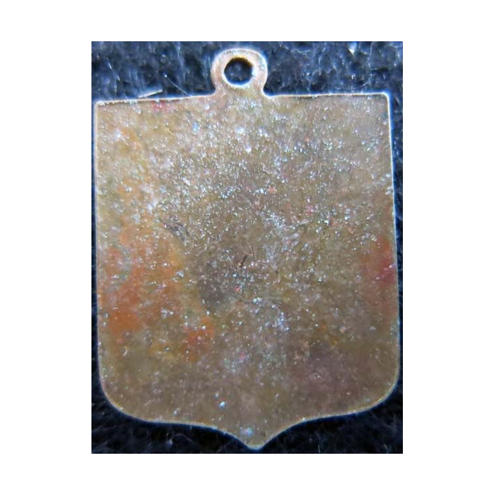 Blason en émail de la ville de Roc-Amadour 15 x 19 mm