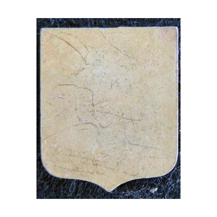 Blason émail de la Côte basque 14 x 17 mm doré