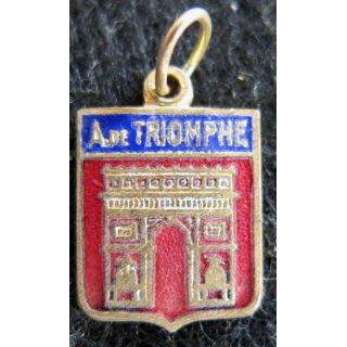 Blason en émail de l'Arc de Triomphe 11 x 16 mm