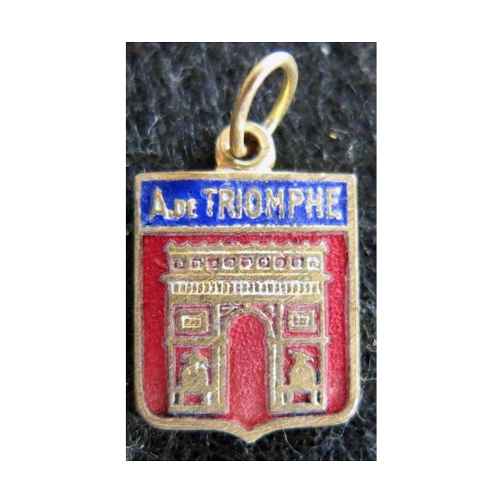 Blason en émail de l'Arc de Triomphe 11 x 16 mm