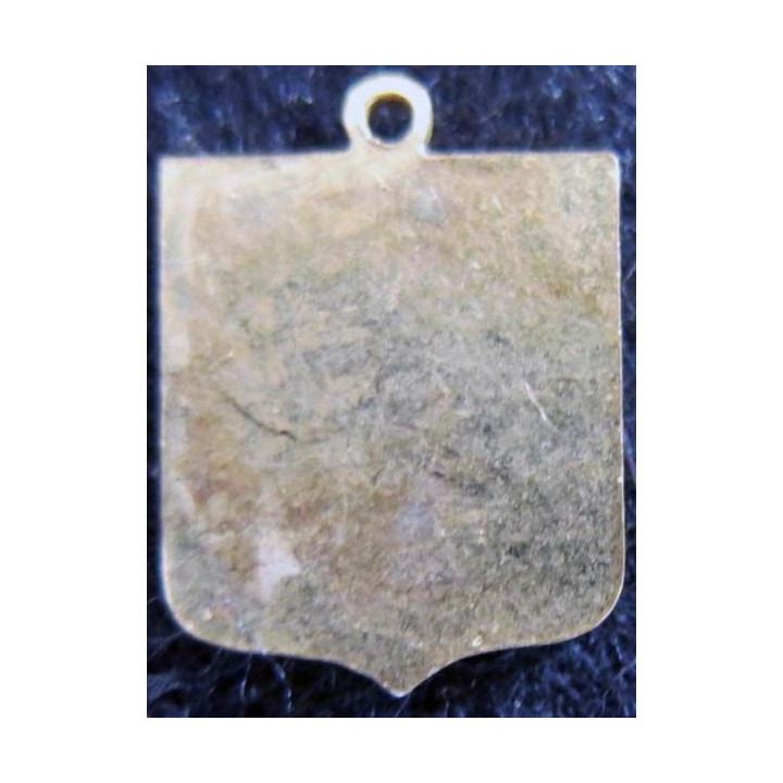 Blason en émail rouge de Saint Christophe 14 x 19 mm doré