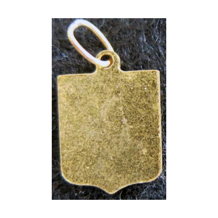 Blason en émail de la ville de Biarritz 11 x 16 mm avec anneau de suspension maillon