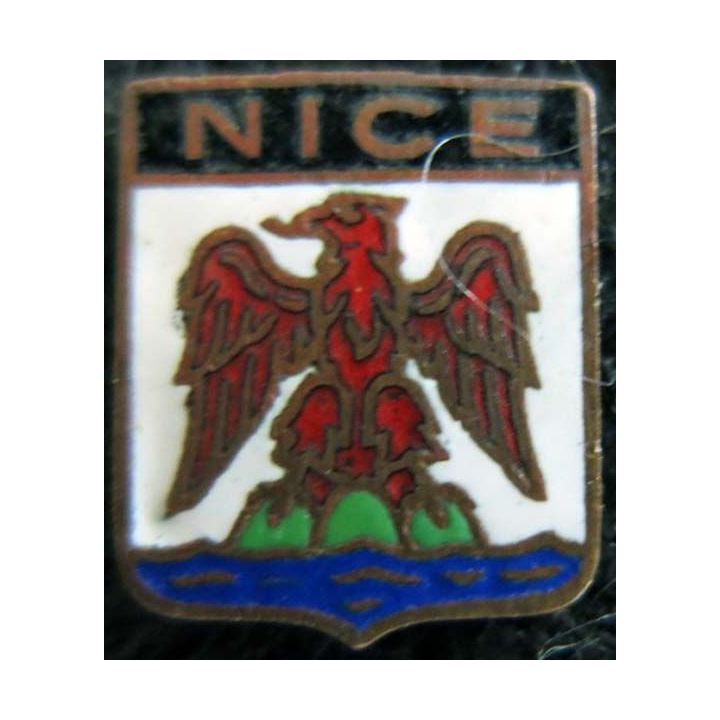 Blason en émail de la ville de Nice 11 x 14 mm