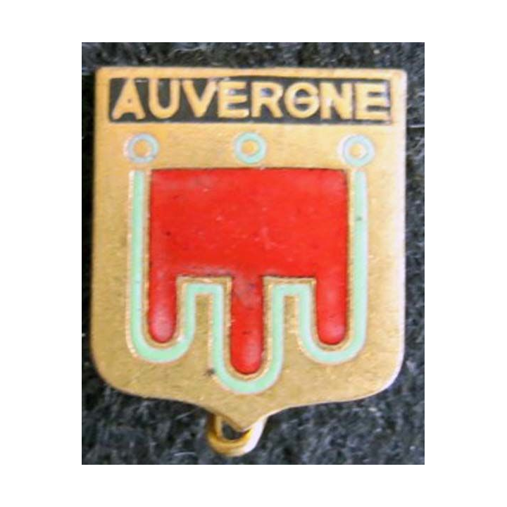Blason en émail de l'Auvergne 11 x 14 mm avec épingle