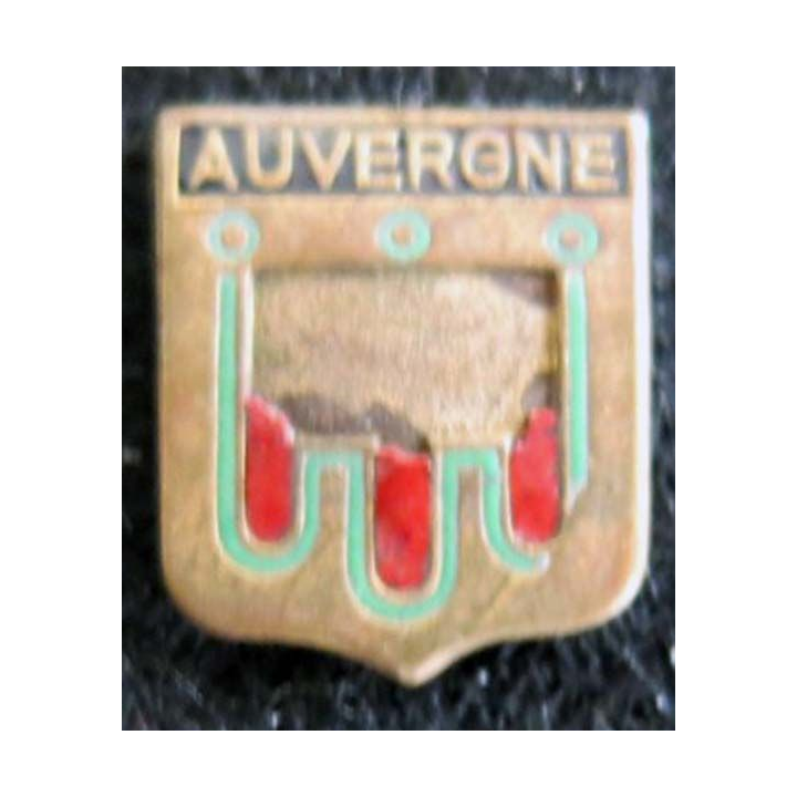 Blason en émail de l'Auvergne 14 x 19 mm défaut d'émail