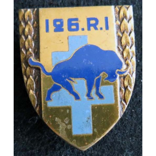 126° régiment  d’infanterie Drago Paris G. 1557 en émail