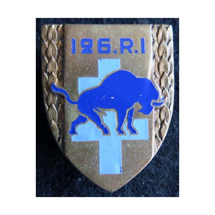 126° régiment  d’infanterie de fabrication Drago Paris G. 1557 en émail