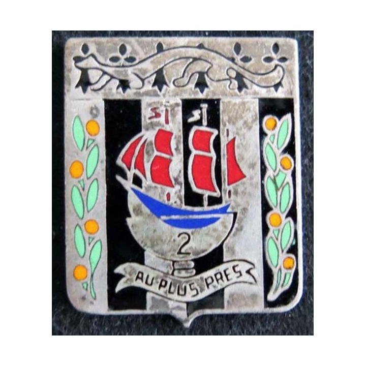  2° régiment d’infanterie Drago G. 427 en émail attache absente.