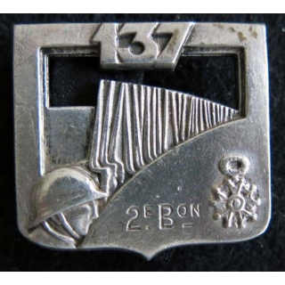 137° régiment d'infanterie 2° bataillon de fabrication Arthus Bertrant Paris dos lisse