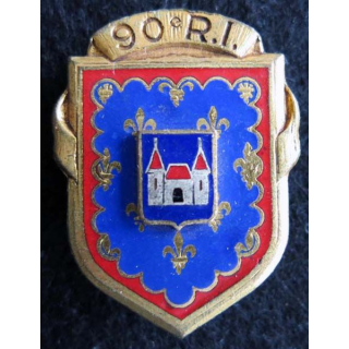 90° régiment d''infanterie Drago Paris en émail